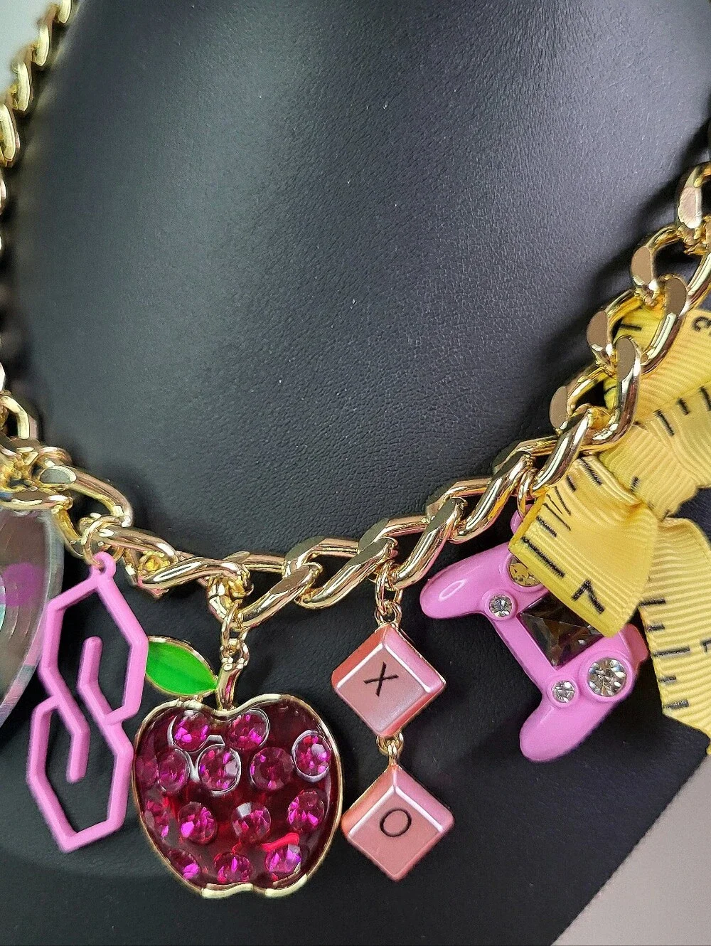 Betsey Johnson Back To School Teacher Necklace And Bracelet Set.